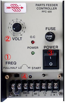 インバーター方式コントローラ 調整見本2