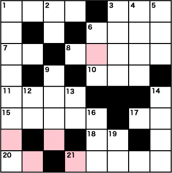 パーツクロスワードクイズ