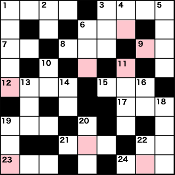 パーツクロスワードクイズ