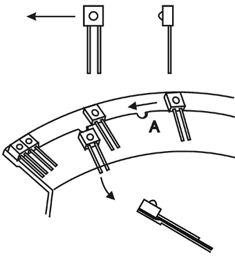 ツーリング　スロット ／ 発光ダイオード　図