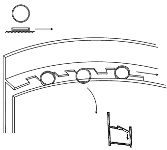 ツーリング　縁付きスキャロップ／キャップ　図